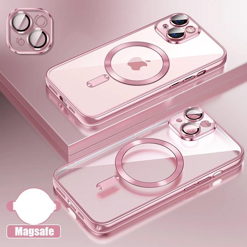 Coque en silicone ultra-mince pour iPhone Compatible MagSafe