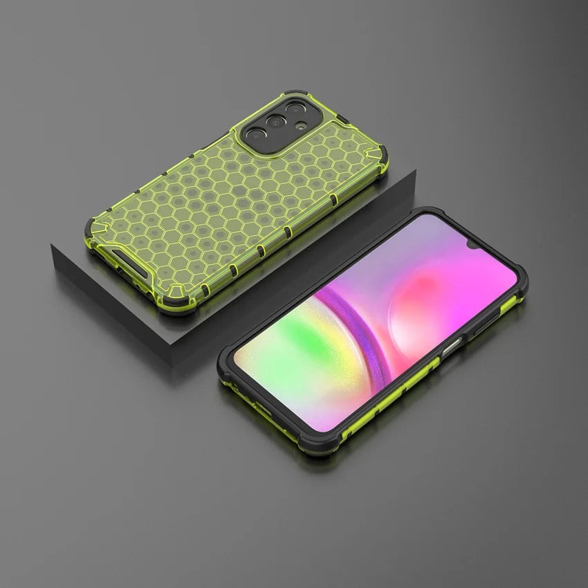 Coque de Luxe Alvéolée 2-en-1 pour Samsung – Caoutchouc Premium