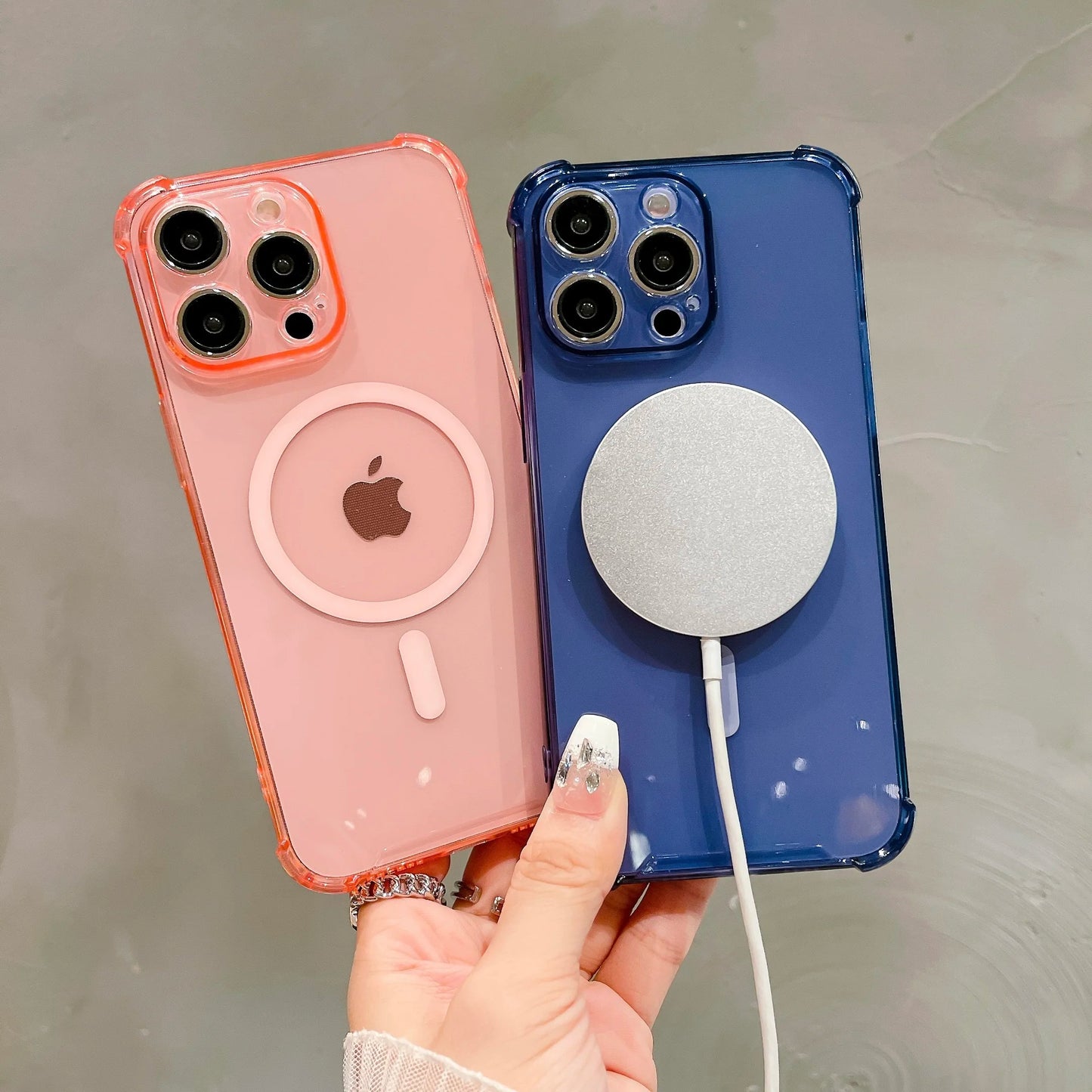 Coque pour iPhone Transparent Compatible MagSafe