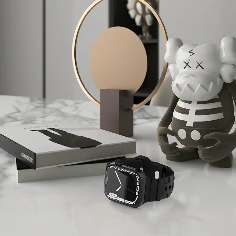 Bracelet en silicone Compatible avec Apple Watch
