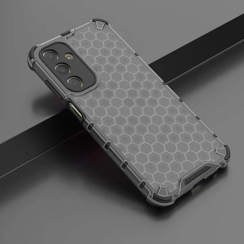 Coque de Luxe Alvéolée 2-en-1 pour Samsung – Caoutchouc Premium