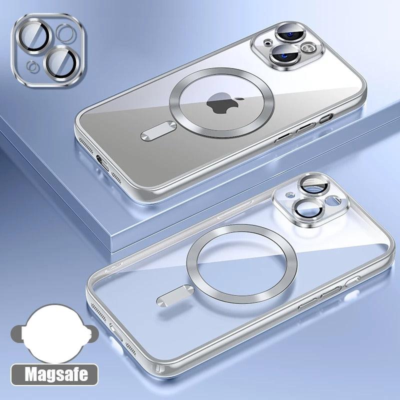 Coque en silicone ultra-mince pour iPhone Compatible MagSafe