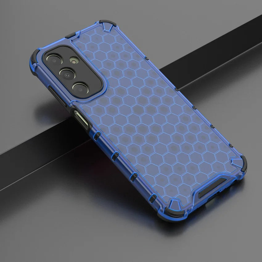 Coque de Luxe Alvéolée 2-en-1 pour Samsung – Caoutchouc Premium