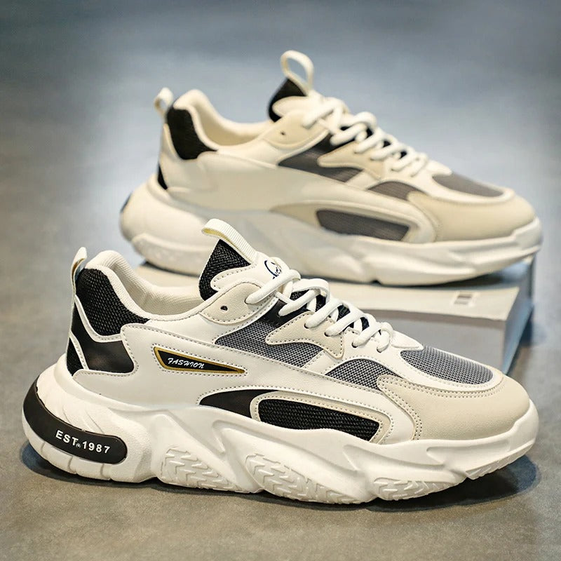 Chaussures de Sport Décontractées Respirantes à Lacets en Maille pour Hommes