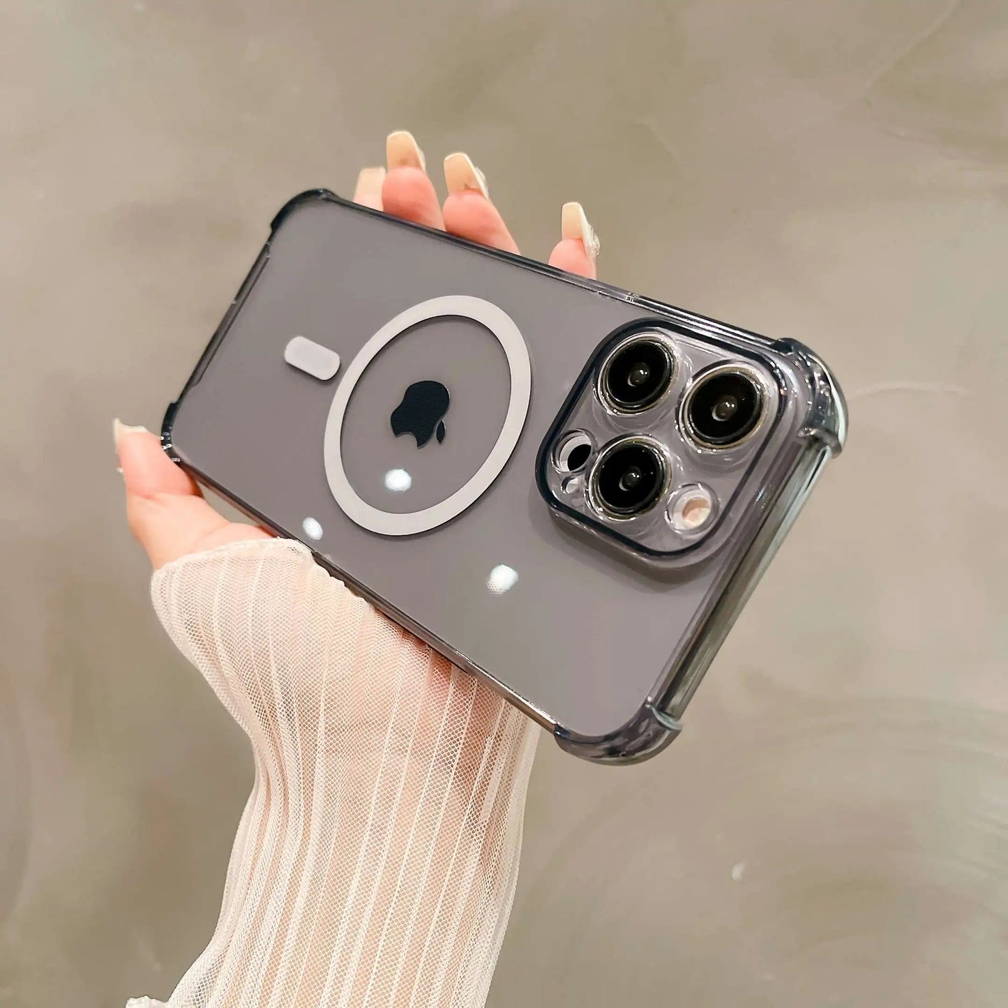 Coque pour iPhone Transparent Compatible MagSafe