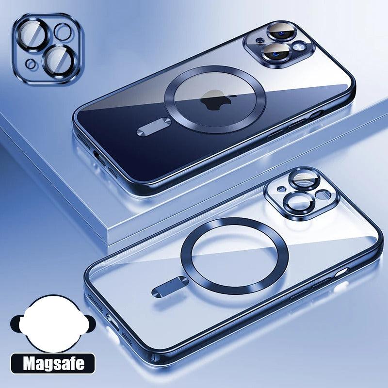 Coque en silicone ultra-mince pour iPhone Compatible MagSafe