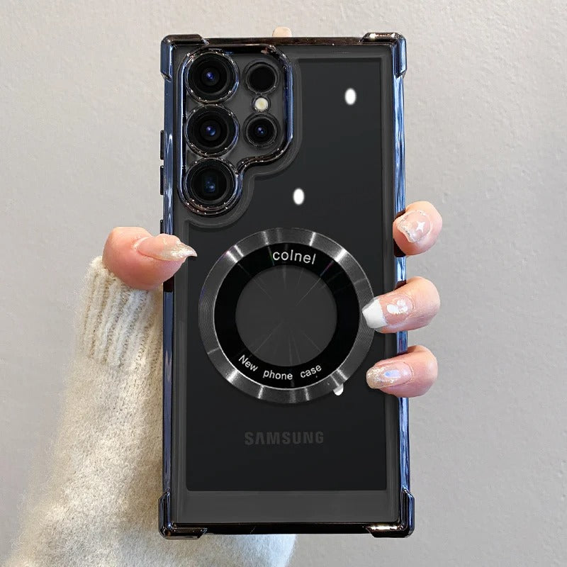 Coque de Téléphone de Luxe pour Samsung avec Charge Sans Fil MagSafe