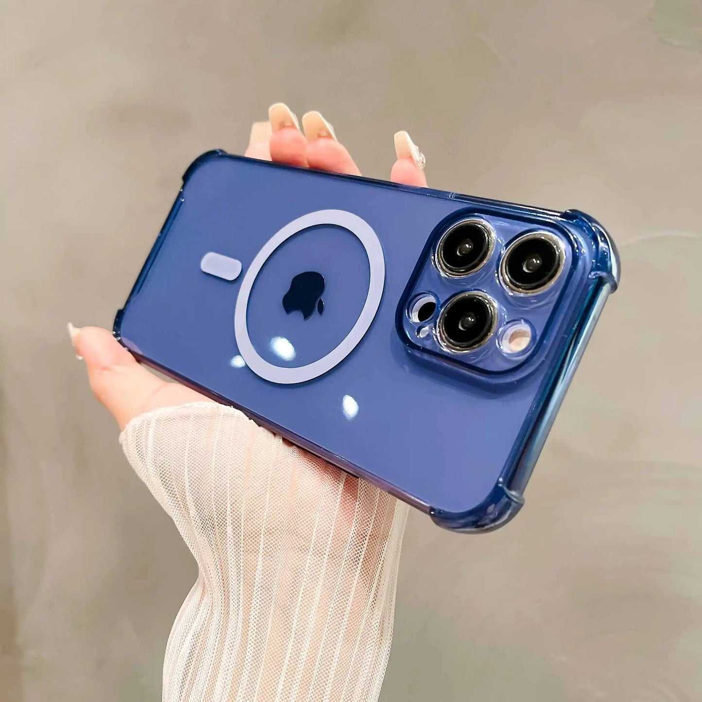 Coque pour iPhone Transparent Compatible MagSafe