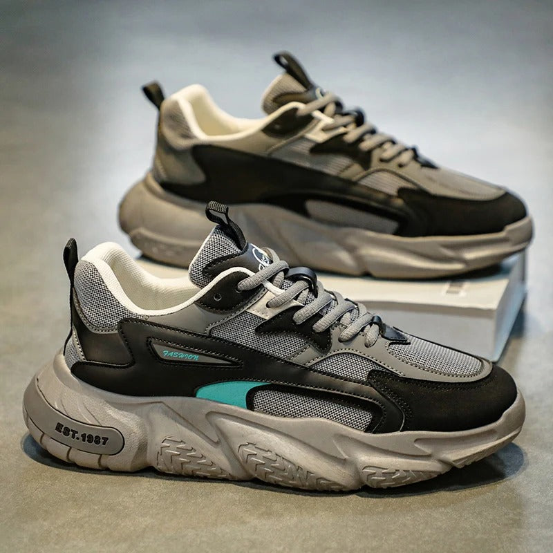 Chaussures de Sport Décontractées Respirantes à Lacets en Maille pour Hommes