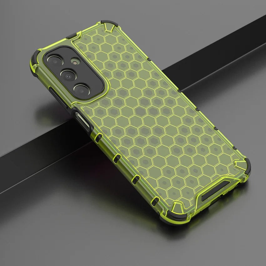Coque de Luxe Alvéolée 2-en-1 pour Samsung – Caoutchouc Premium