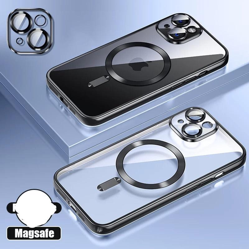 Coque en silicone ultra-mince pour iPhone Compatible MagSafe