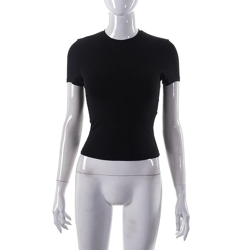 T-Shirt à Manches Courtes pour Femme – Simple et Décontracté