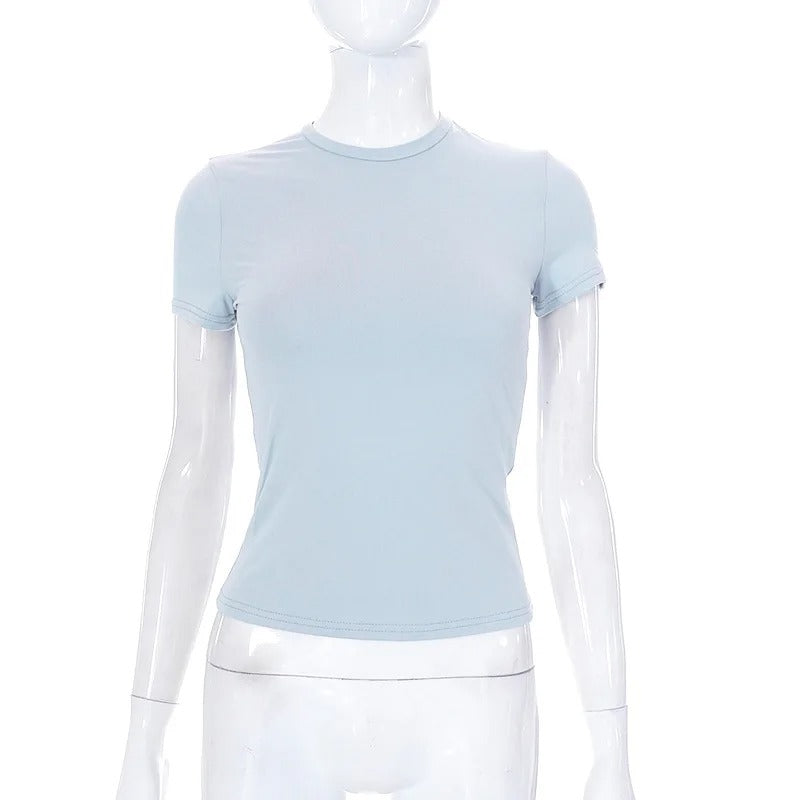 T-Shirt à Manches Courtes pour Femme – Simple et Décontracté