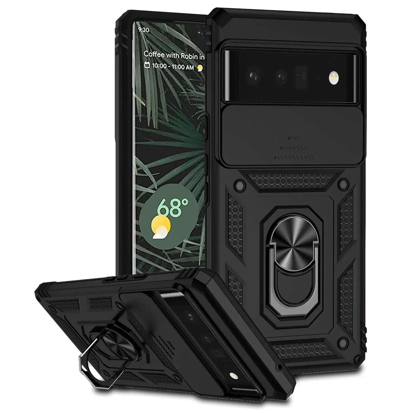 Coque Militaire Antichoc avec Fenêtre Coulissante pour Google Pixel