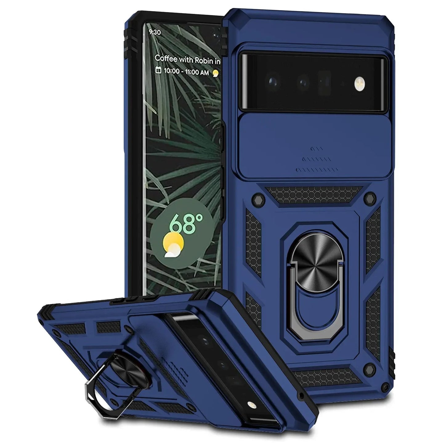 Coque Militaire Antichoc avec Fenêtre Coulissante pour Google Pixel