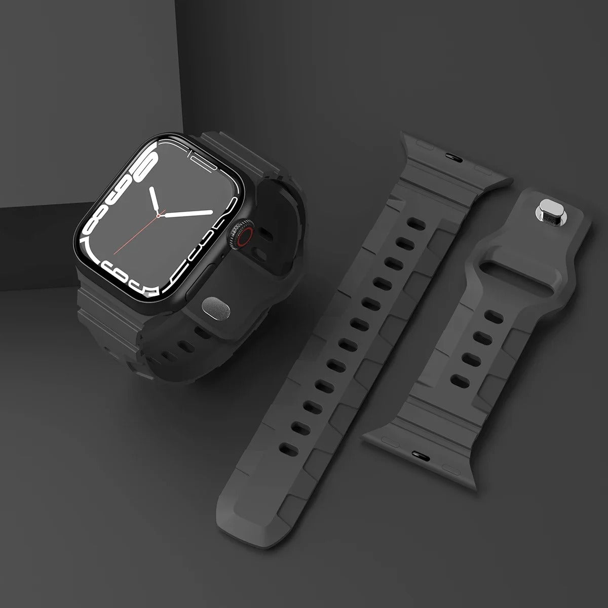 Bracelet en silicone Compatible avec Apple Watch