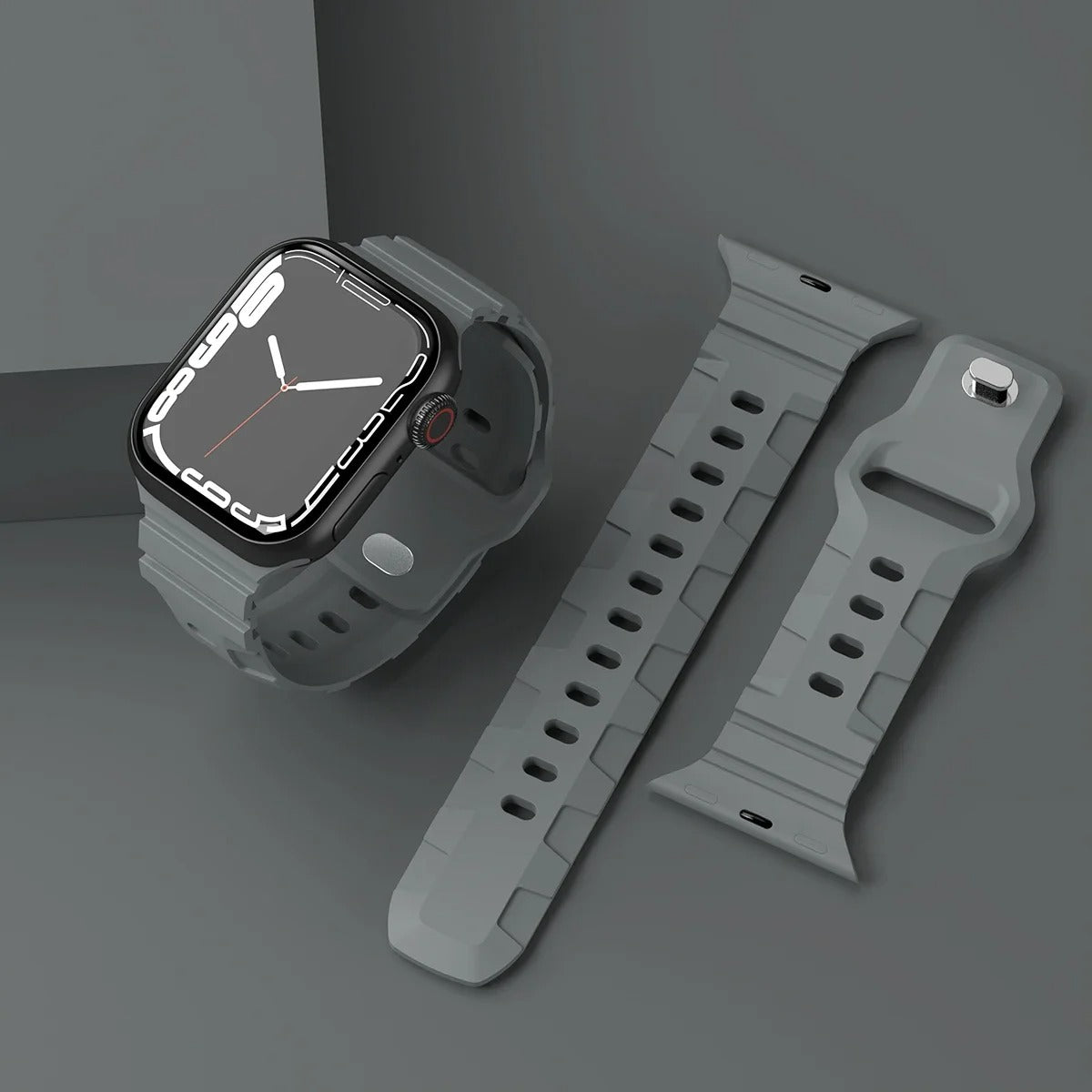 Bracelet en silicone Compatible avec Apple Watch