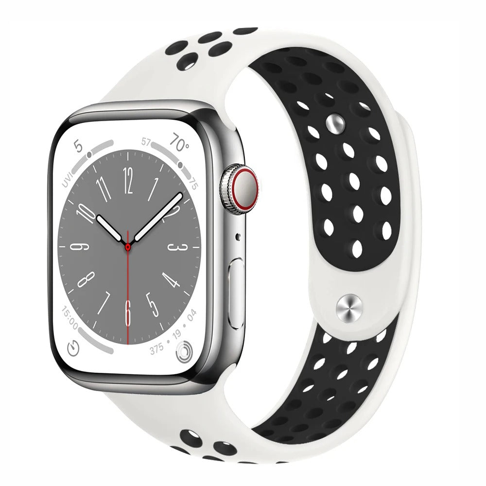 Bracelet en Silicone à deux sections pour Apple Watch