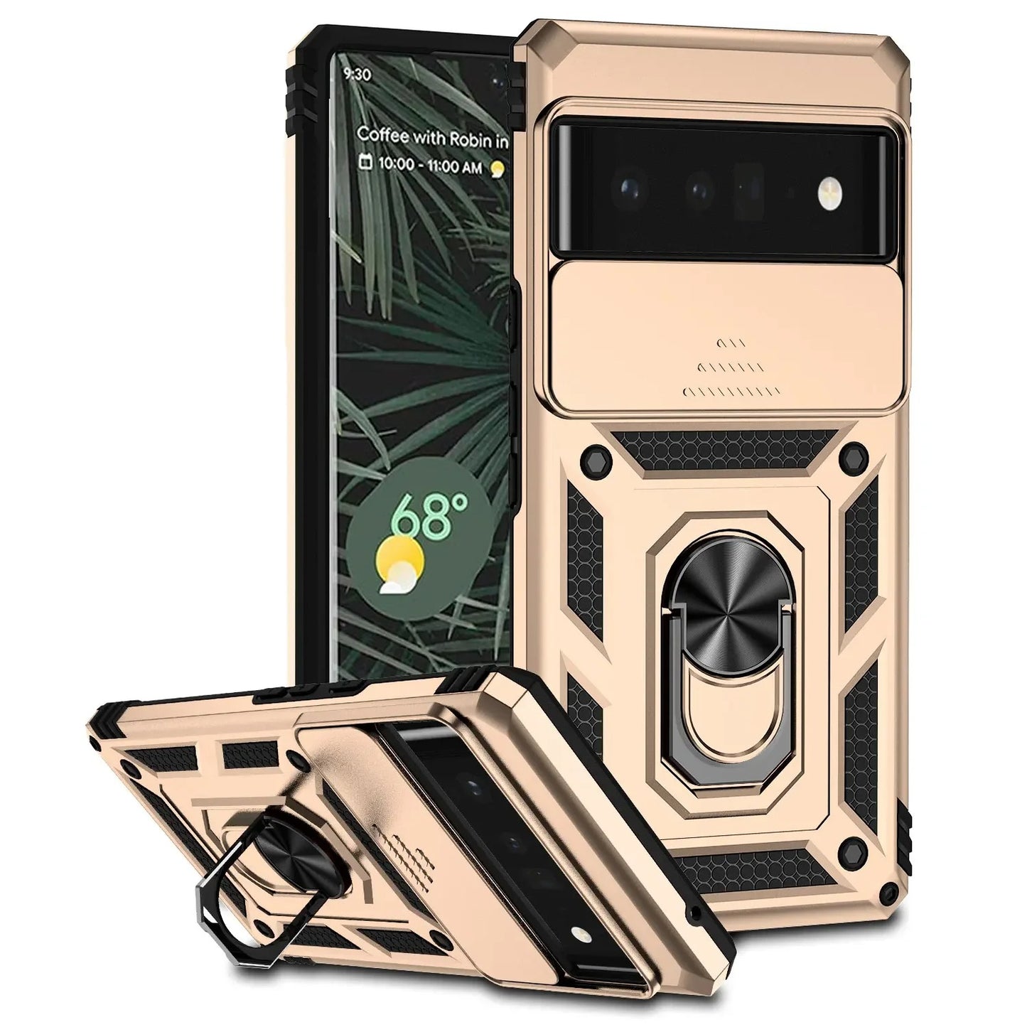 Coque Militaire Antichoc avec Fenêtre Coulissante pour Google Pixel