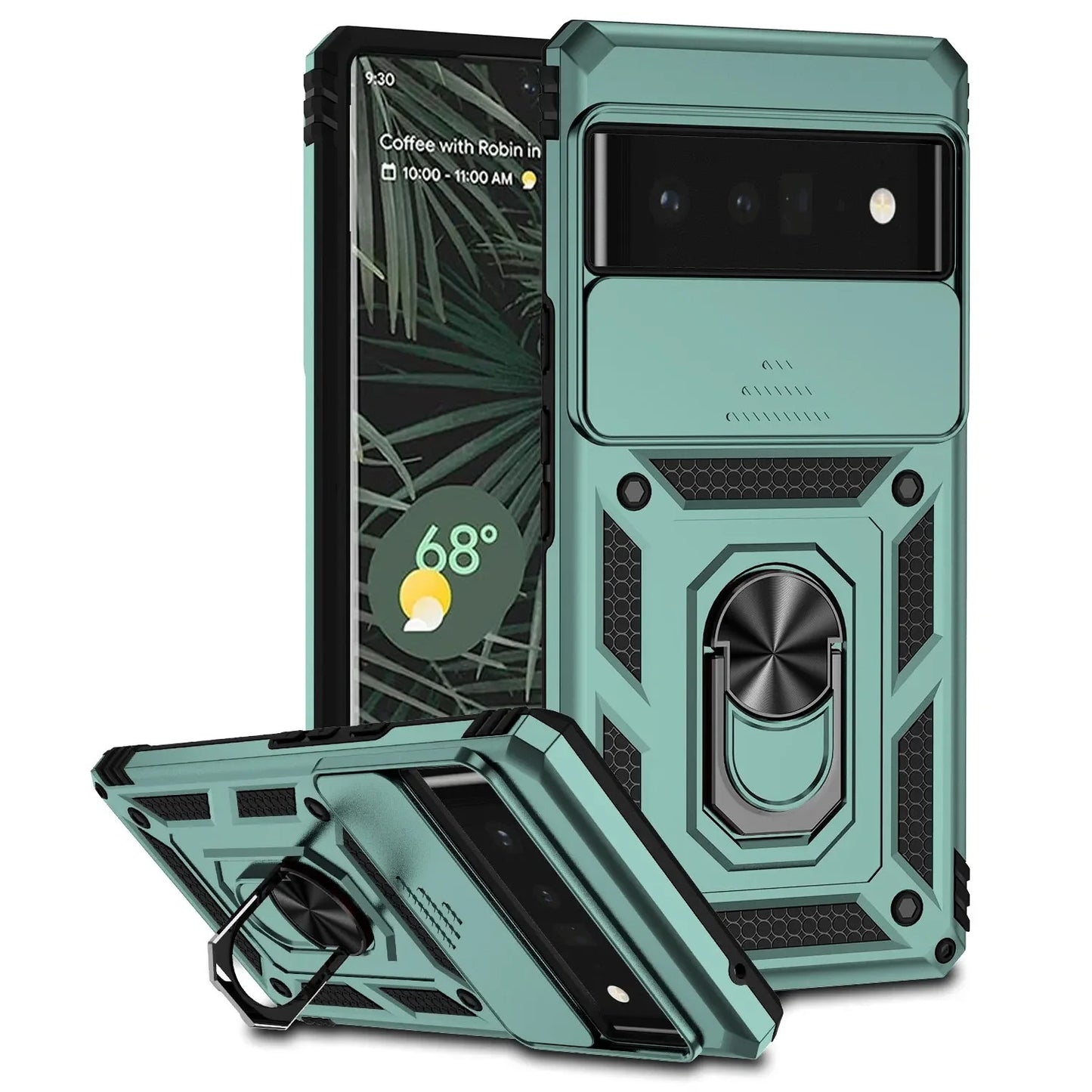 Coque Militaire Antichoc avec Fenêtre Coulissante pour Google Pixel