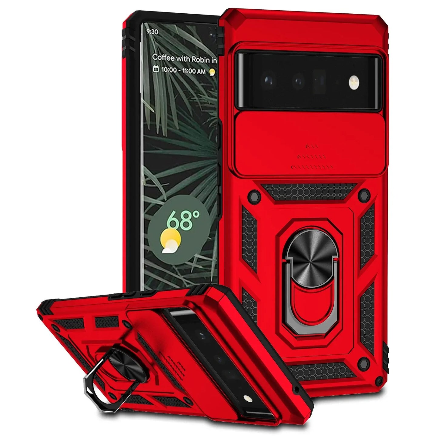 Coque Militaire Antichoc avec Fenêtre Coulissante pour Google Pixel
