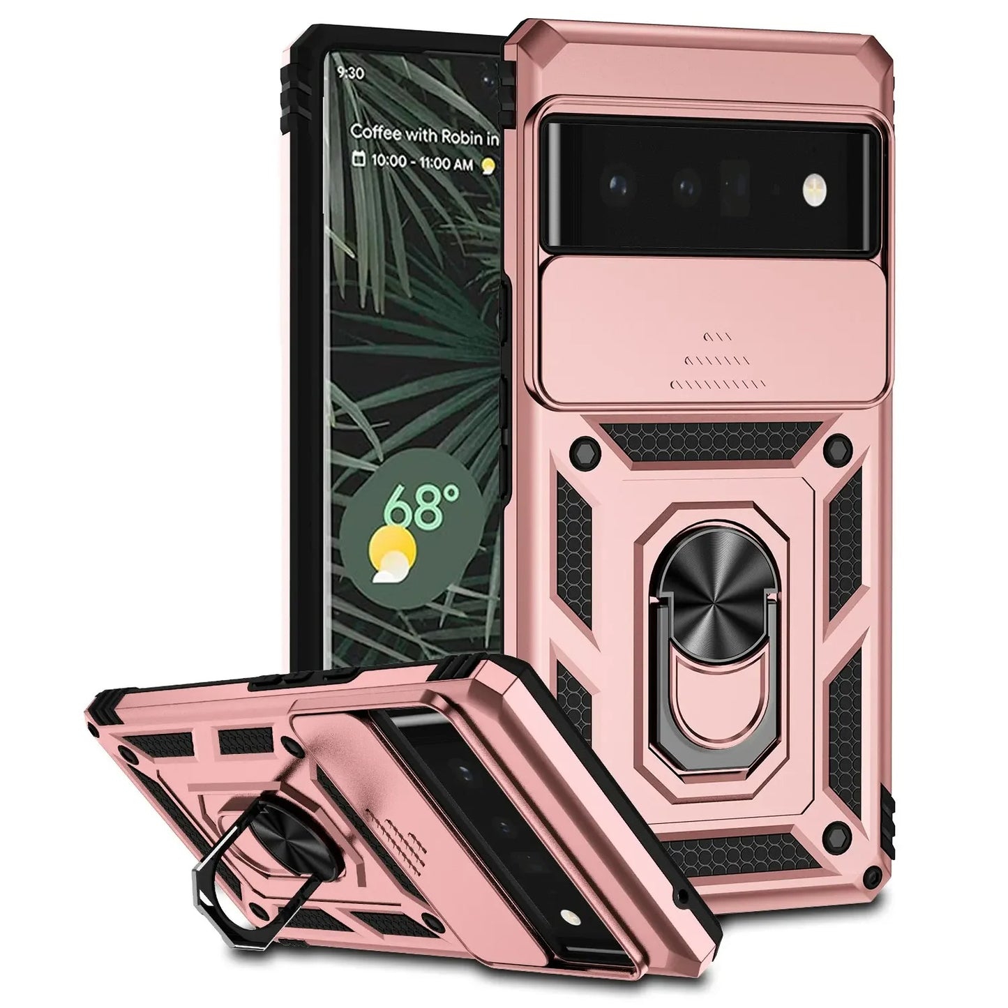 Coque Militaire Antichoc avec Fenêtre Coulissante pour Google Pixel