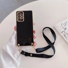 Charger l'image dans la galerie, Coque Bandoulière Silicone Plaqué pour Samsung