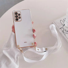 Charger l'image dans la galerie, Coque Bandoulière Silicone Plaqué pour Samsung