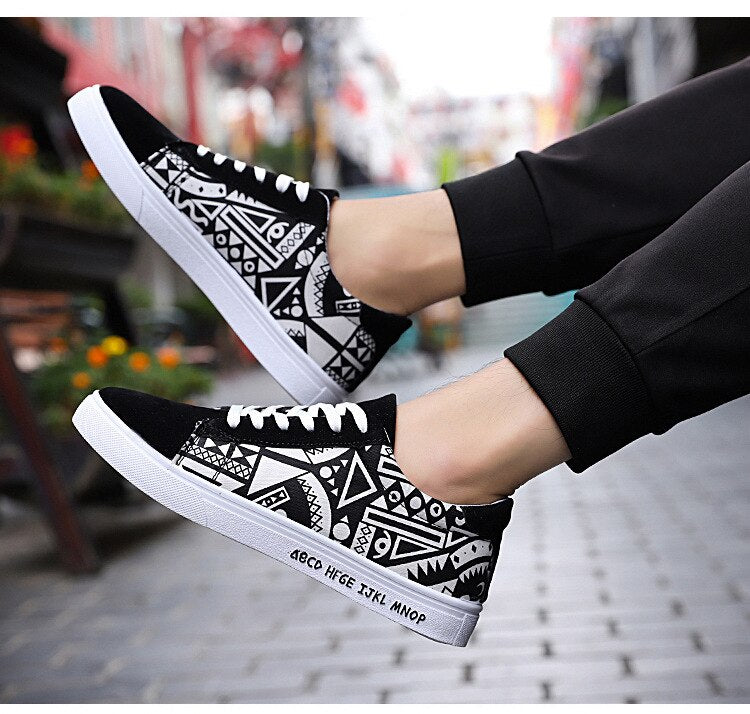 Chaussures imprimé en couleurs