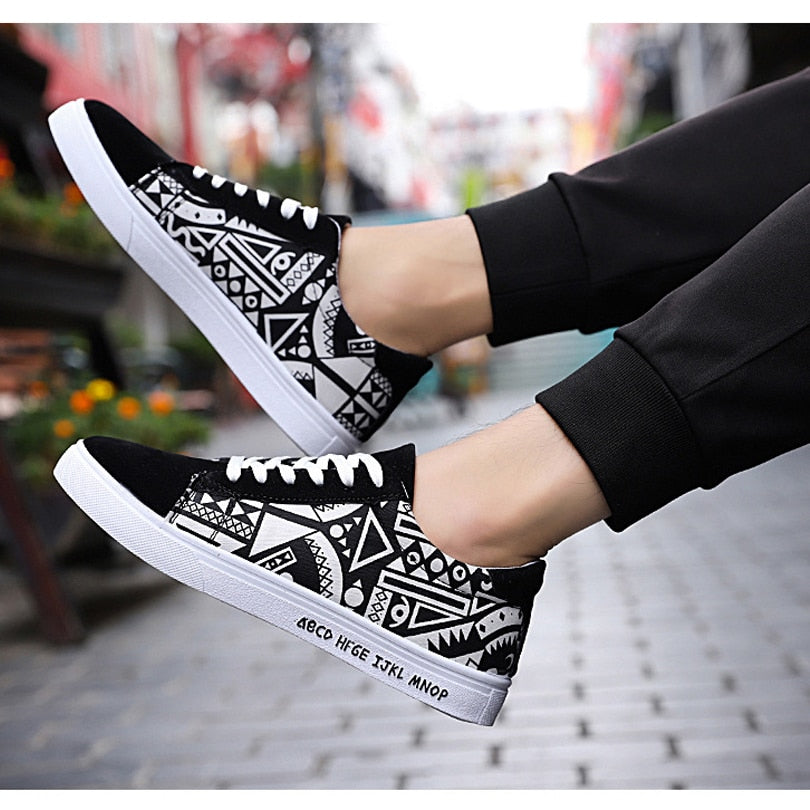 Chaussures imprimé en couleurs