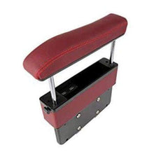 Charger l'image dans la galerie, 2 en 1 Accoudoir de voiture et organisateur en cuire réglable - Bordeau - Accoudoirs