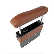 Charger l'image dans la galerie, 2 en 1 Accoudoir de voiture et organisateur en cuire réglable - Marron - Accoudoirs