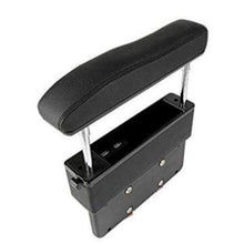 Charger l'image dans la galerie, 2 en 1 Accoudoir de voiture et organisateur en cuire réglable - Noir - Accoudoirs