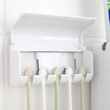 Charger l'image dans la galerie, 2-en-1: Distributeur de dentifrice et porte-brosse à dents solide et durable - Étagères de stockage & Racks
