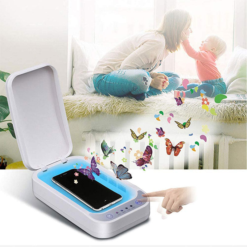 Caja de desinfección UV para teléfonos celulares