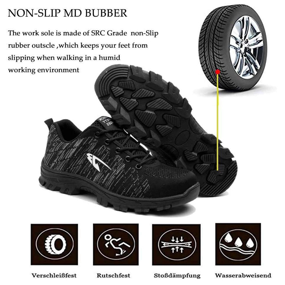 Chaussure de sécurité légère et indestructible Unisexe