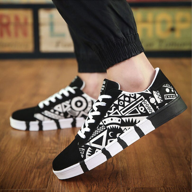 Chaussures imprimé en couleurs