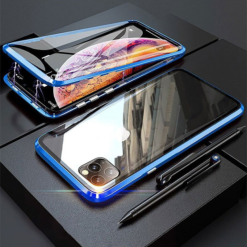 Funda de adsorción magnética de doble cara para iPhone