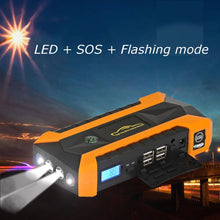 Charger l'image dans la galerie, Booster batterie de voiture multifonctions - 89800mAh 12V 4USB 600A Jump Starter
