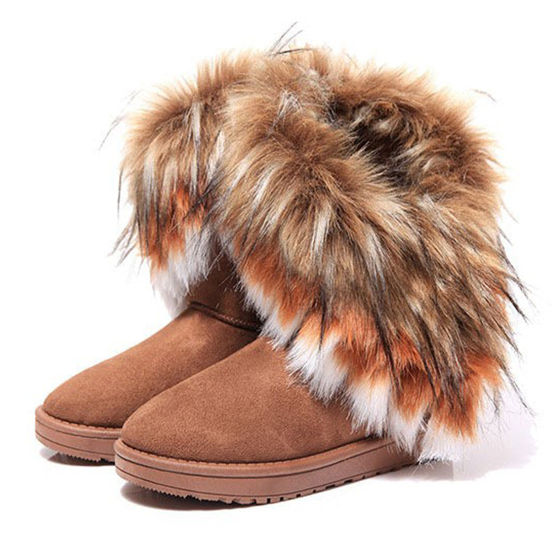 Bottes avec Fourrure Chaud