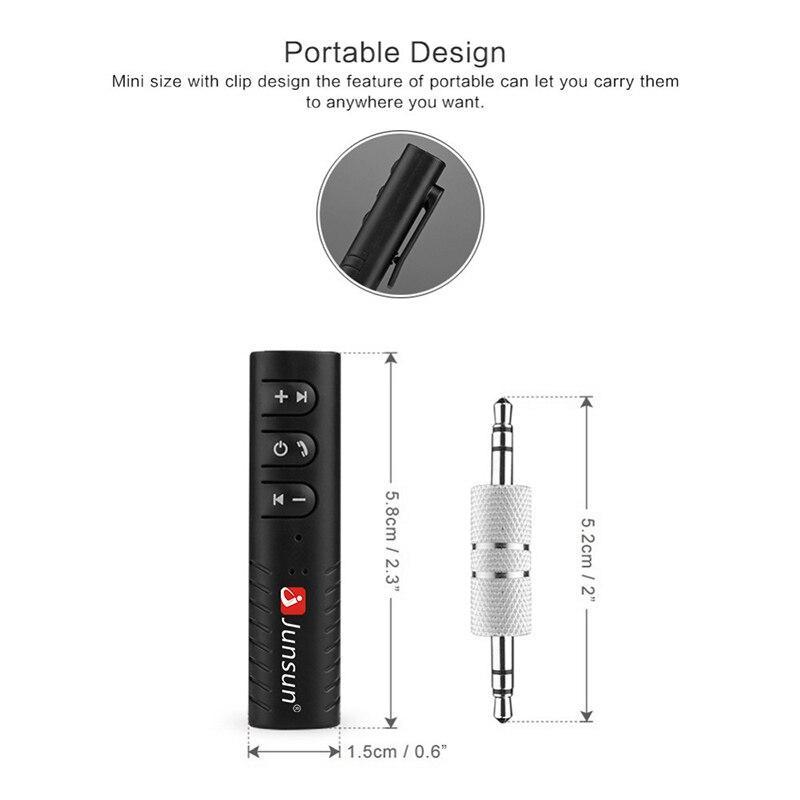 Receptor Bluetooth, adaptador de audio inalámbrico con salida de audio de 3,5 mm