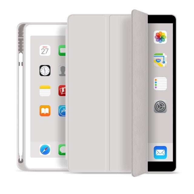 Coque à Adsorption Magnétique Antichoc en cuir pour iPad