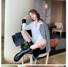 Charger l'image dans la galerie, Bottes en Cuir mi-Mollet pour femmes