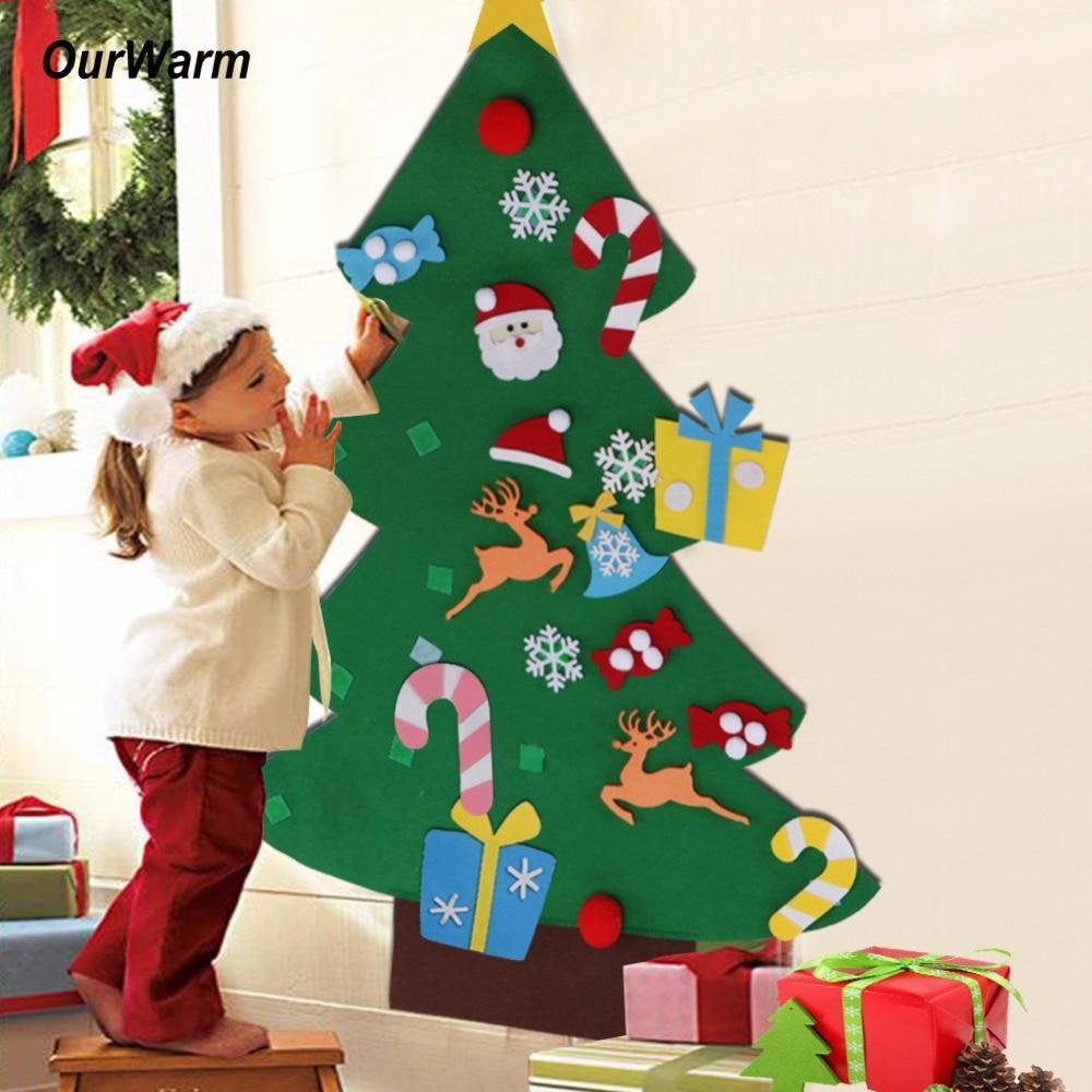Arbre de Noël en Feutre (Meilleur Cadeau pour Les Enfants)