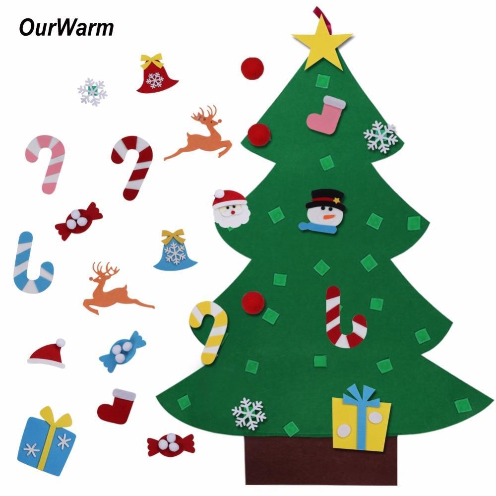 Arbre de Noël en Feutre (Meilleur Cadeau pour Les Enfants)