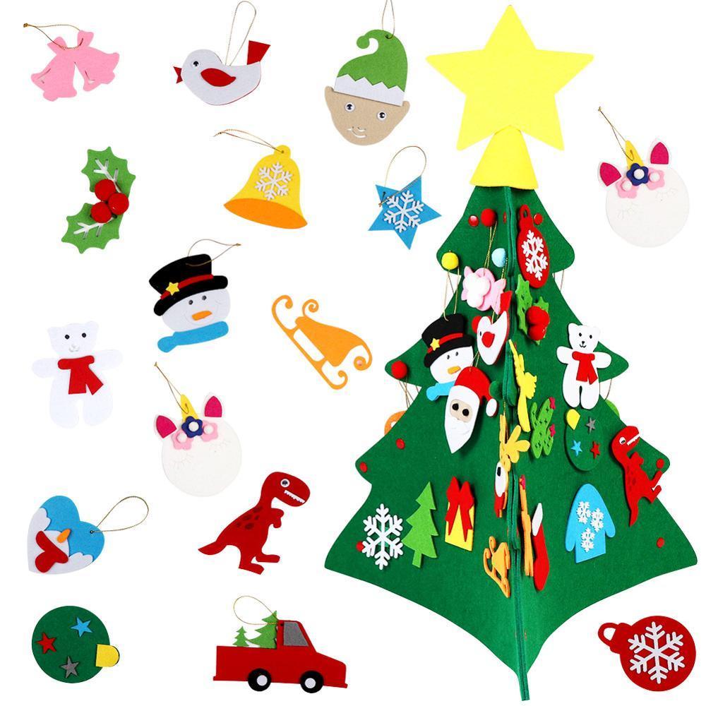 Arbre de Noël en Feutre (Meilleur Cadeau pour Les Enfants)