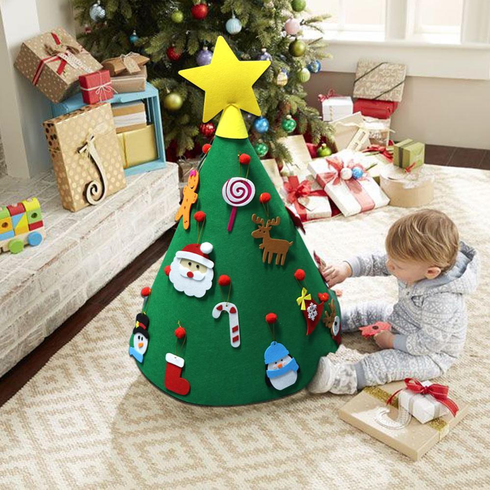 Arbre de Noël en Feutre (Meilleur Cadeau pour Les Enfants)
