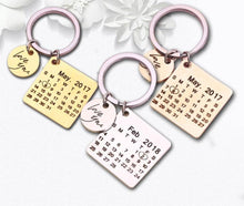 Charger l'image dans la galerie, Porte clé calendrier personnalisé Key Chains