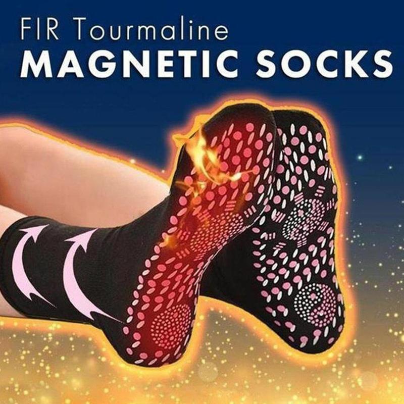 chaussettes chauffantes, thérapie magnétique pour soulagement des pieds