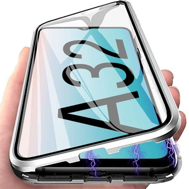 Coque deux faces à adsorption magnétique super résistante pour Samsung